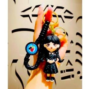 Wednesday Addams key chain